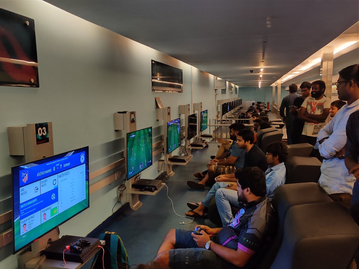 ChennaiCityFC's tweet photo. Meanwhile, back home.... The competition in virtual football is alive and kicking. This is #EKickoff, Day 2! #SingaNadaiPodu https://t.co/bLHTgFboqf