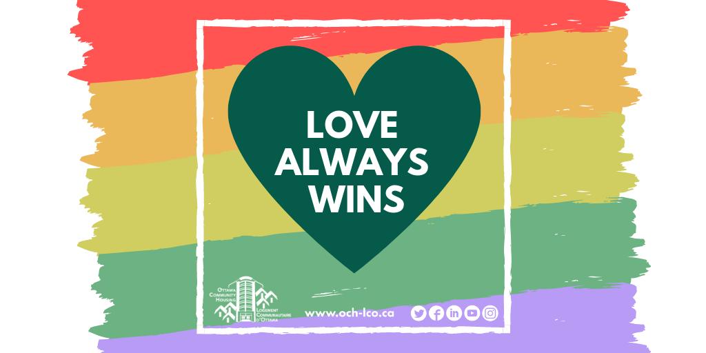 OCH_LCO's tweet photo. Happy #PrideWeek2019 to #ottcity! OCH supports #LGBTTQ rights & diversity in all communities. https://t.co/fwf81rF4PF