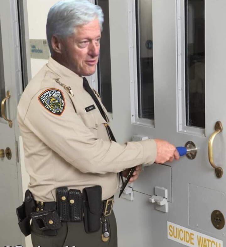 DeplorableEllen's tweet photo. The guard on duty for Epstein.  Are we surprised!? https://t.co/5bY8KkH8Zv