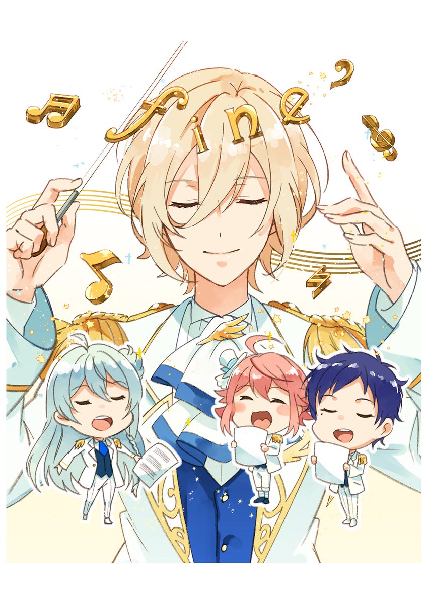 あんスタ あんさんぶるスターズ 7話 Fineのライブシーン 手描きのところ を半分ほどl さえおのイラスト