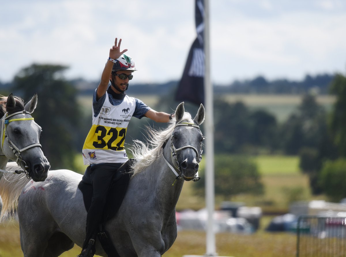 Finishing off our line-up of winners today is Abdulla Ali Alamri riding  Longrun Mikami for the UAE who takes the win in the CEI YJ2* with an average pace of 25.01kph - congratulations! #eustonparkendurance