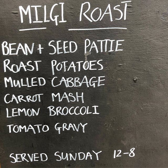 People of @greenmanfest we will be serving up a gorgeous Sunday roast, 100% vegan, 100% wholesome, 100% gluten-free. Get nourished with us with our breakfast served 8-12 then the roast 12-8. Spread the word, get roasted! #vegan #Greenman #greenmanfestival #cardiff #milgi #pl…