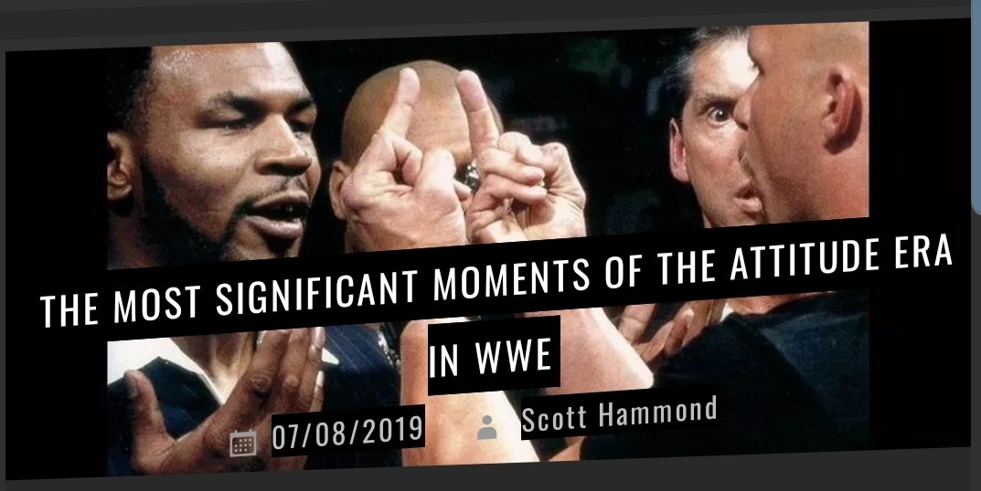 SteelChairMag's tweet photo. #RecapSunday - Opinion: The Most Significant Moments Of The Attitude Era In WWE written by Scott Hammond.
So, click on the link below and have a read of some nostalgia.
https://t.co/0LcuVypl5Y
#royalrumble #wrestlemania #sumnerslam #survivorseries #RAW #SMACKDOWN #wwf https://t.co/4pV1Ksy0ZN