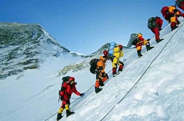 Ethiopia born Sirak Seyoum hoisted his country flag in the longest and most strenuous mountains in the world; Mount Everest.

well done brother congratulation