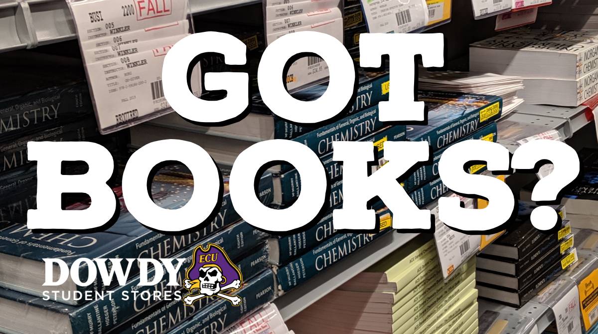 ECUDowdy's tweet photo. #FDOC is less than 24 hrs away! Prep right. Get your new/used, rental &amp; more e-books than ever before @ecudowdy in MCSC. Get answer sheets, supplies &amp; tech too. Open SUNDAY 11am-5pm. Extended hours 1st wk of class! #ECU #ECUDowdy #ECU23 #ECU22 #ECU21 #ECU20 #ECUProfessor #ECUSGA https://t.co/yJgmZLV0zt