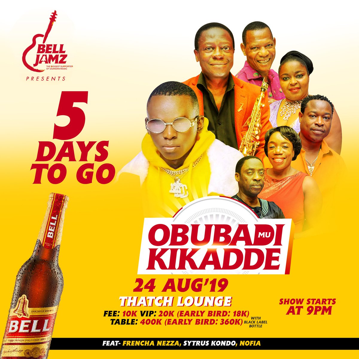 5 days to go the #COUNTDOWN is on. #ObubadiMuKikadde