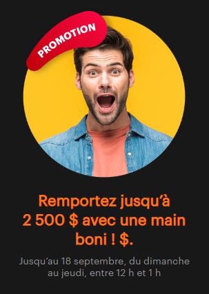 TPokerCollectif's tweet photo. ***Promotion Mains BONIS*** Dimanche 12h00🔥😃🔥
Carre=50$   Quinte=200$    Royale=500$
Multiplicateurs: 1x-2x-3x-4x-5x votre lot $$$ @CasinoMontreal https://t.co/joUd1NnzaC
