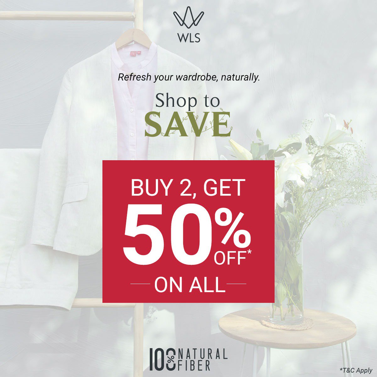 NaturallyWLS's tweet photo. Wondering how to introduce a promise of love for nature to your wardrobe? Explore the #ShopToSave Sale by WLS and bring forth the embrace of nature to your wardrobe with tasteful ensembles. https://t.co/w9D9PIpmct