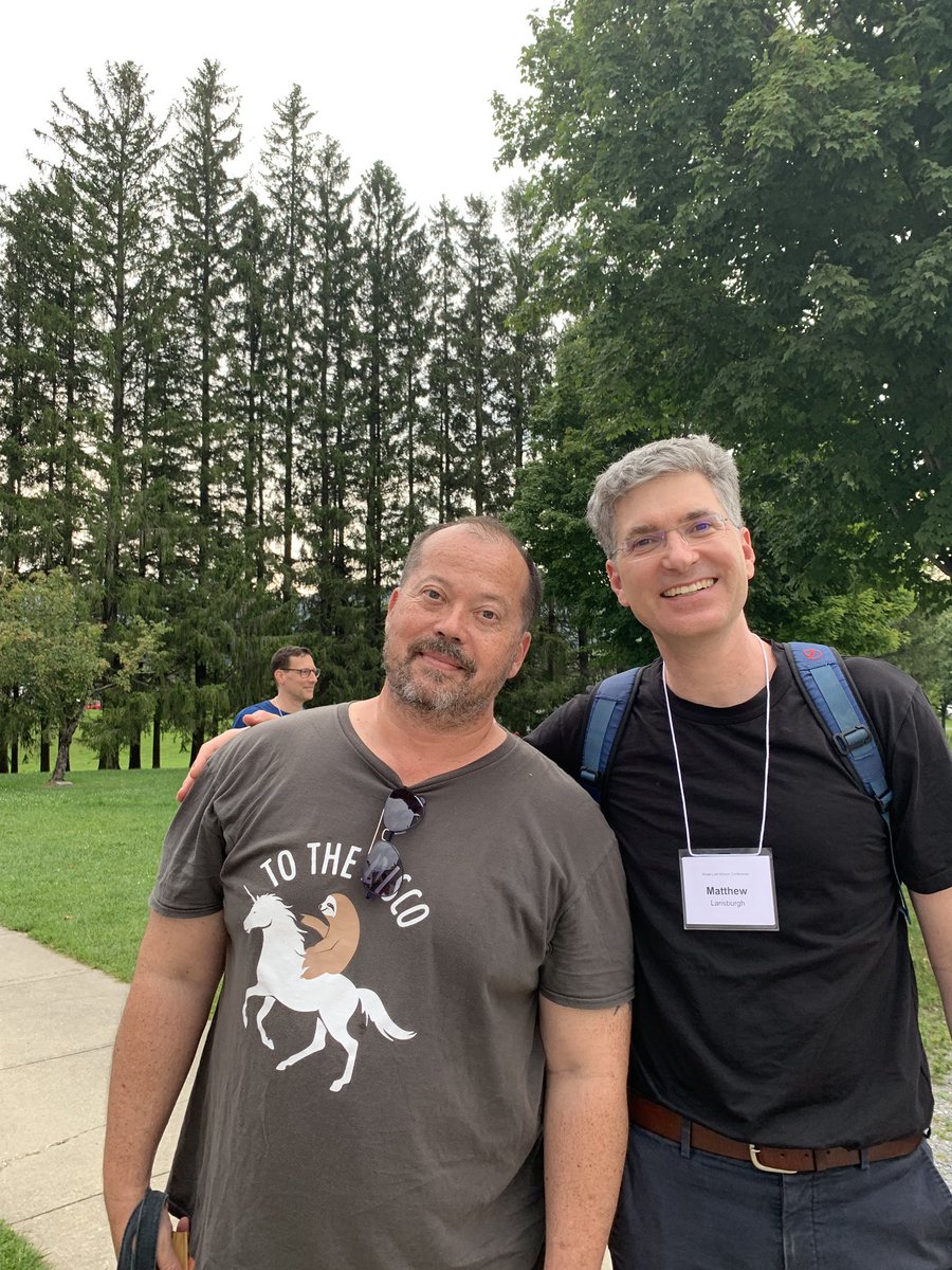 senorlansburgh's tweet image. Bread Loaf buddies. Day 6! Hanging out with the incredible @alexanderchee @rokwon @BradFelver @ingrid_rojas_c @novelniche @ChipCheek #blwc19 #blwc