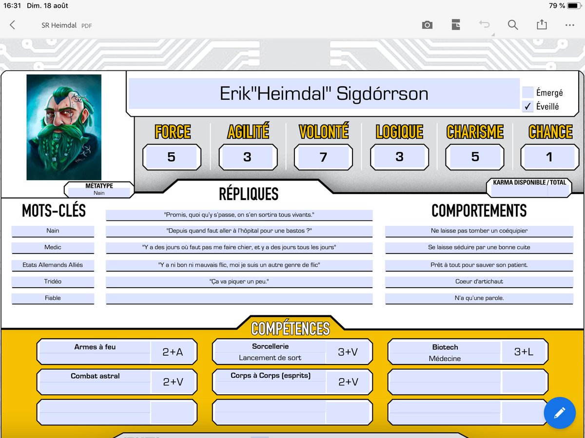 sgou94's tweet image. #jdr #shadowrunanarchy