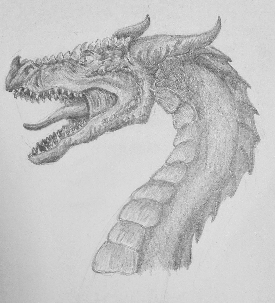 AnimeWolf64's tweet photo. I drew a dragon. It's been a while https://t.co/ZyBdGKP5k0