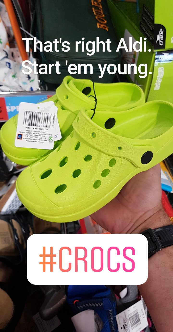 crocs aldi
