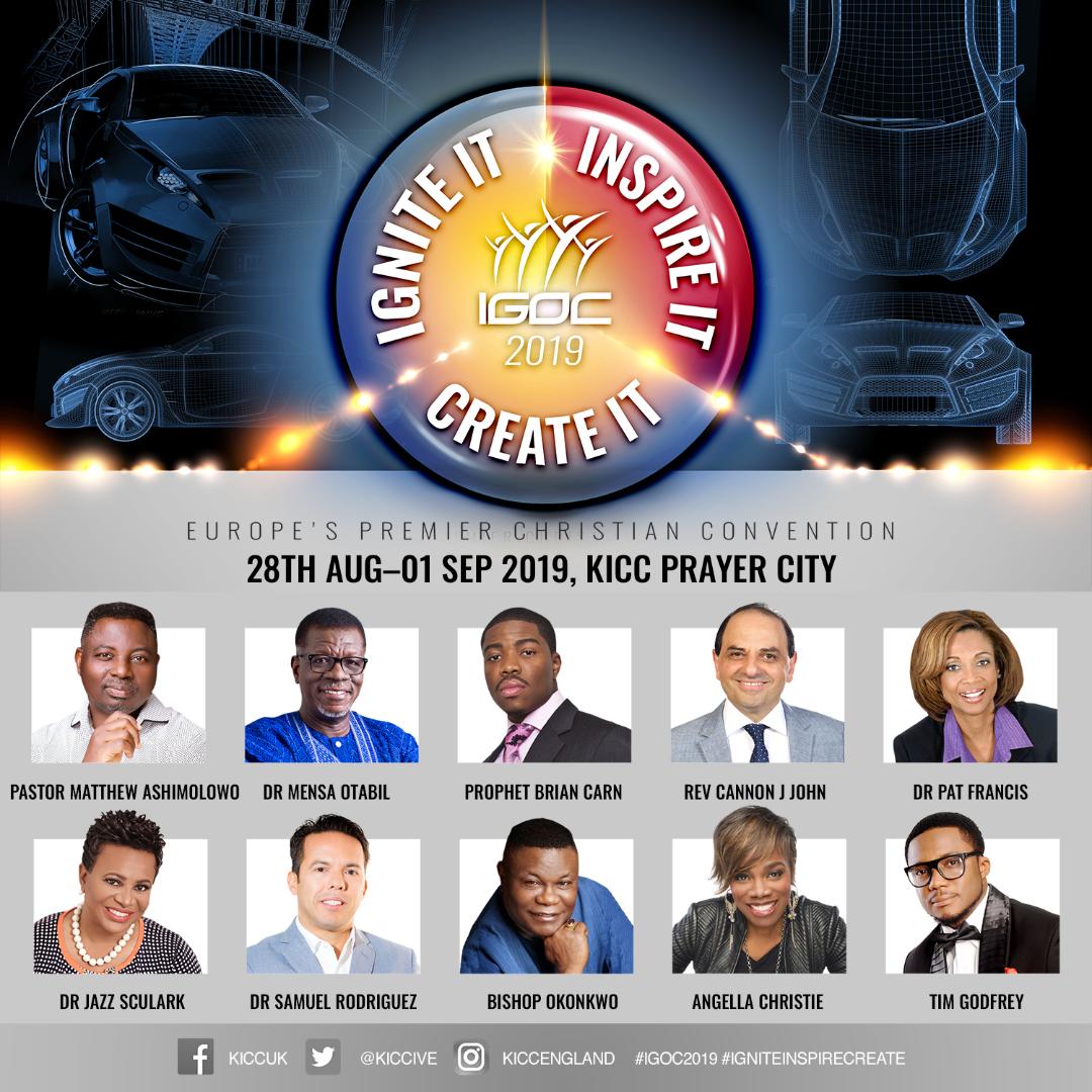 kicclondon's tweet photo. You will encounter good news daily. Don't miss #TheBuzz2019 gospel music festival with special ministration from Tim Godfrey, Angella Christie, Phil Thompson, Laolu Gbenjo and Kenny Blaq at #IGOC2019.
@timgodfreyworld, @AngellaChristie, @philsworship @Laolugbenjo, @Kennyblaqmcfr https://t.co/glHRbOk08t