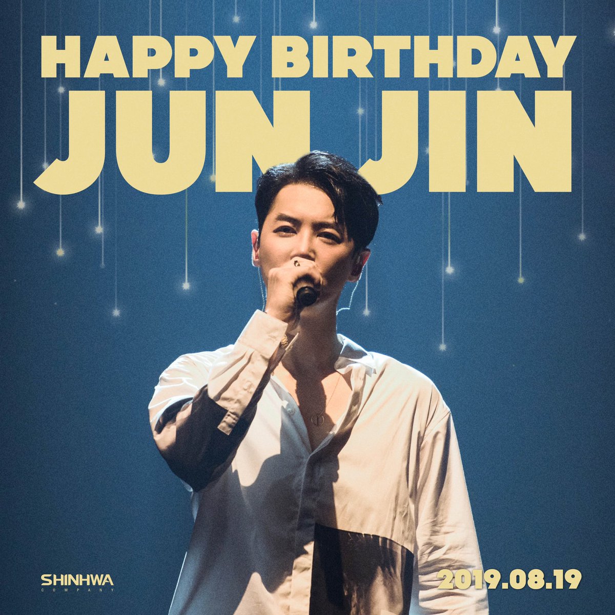 ShinhwaCompany's tweet photo. 2019.08.19
HAPPY BIRTHDAY TO JUN JIN❤️

#신화 #전진 #생일축하합니다
#SHINHWA #JUNJIN
#HAPPY_BIRTHDAY https://t.co/jd87j0JnlW