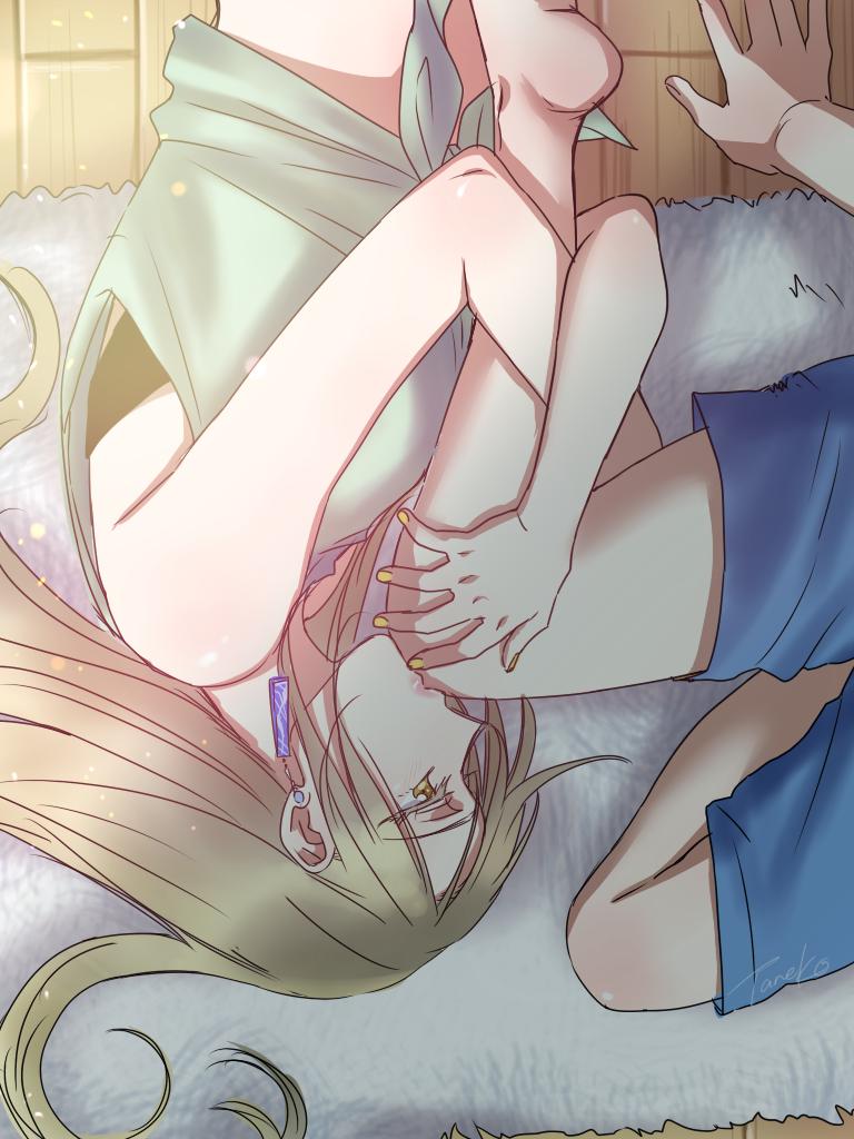 「日向ぼっこしつつ甘えるユリアさん 」|たねこのイラスト