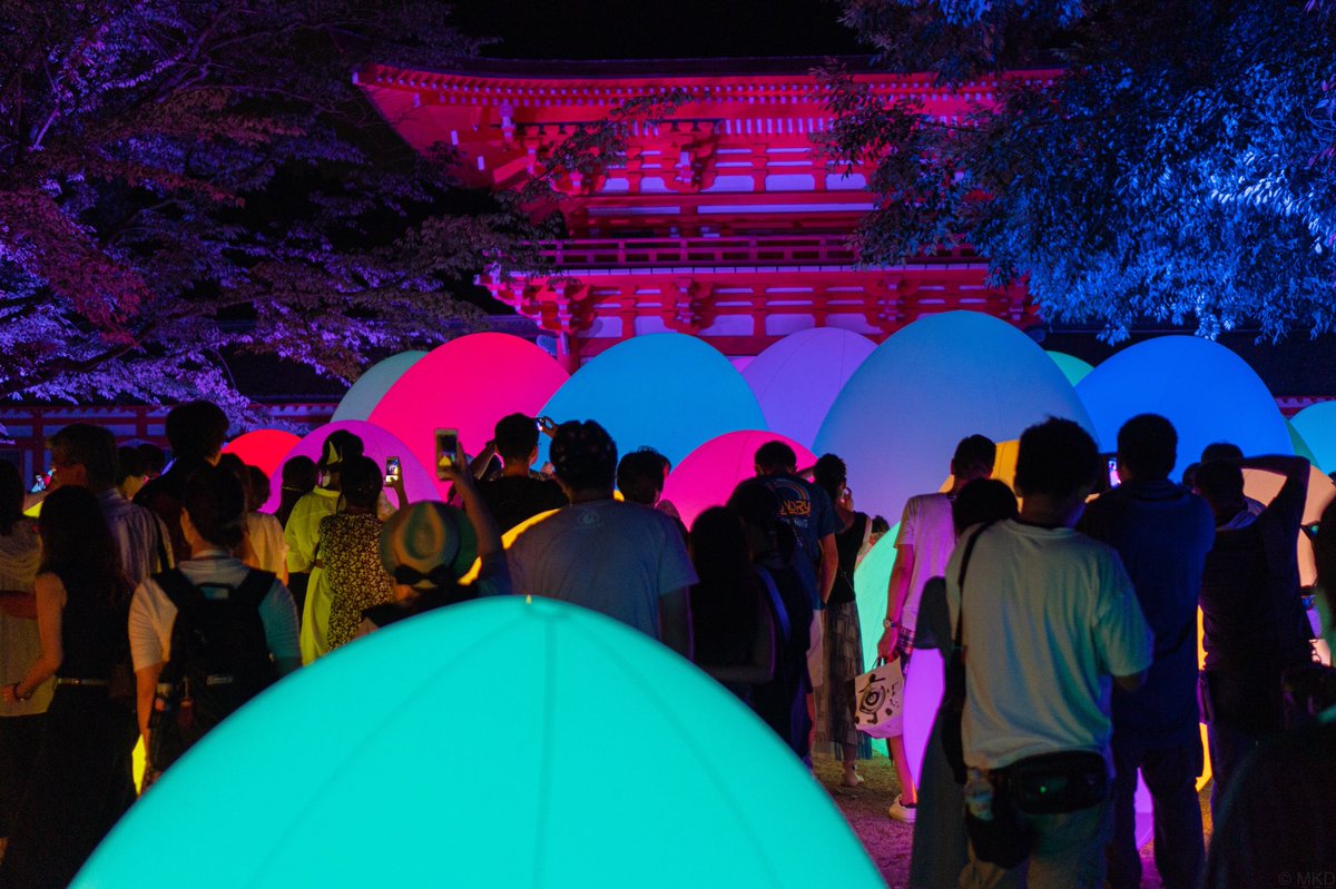 donalddask's tweet photo. 「下鴨神社 糺の森の光の祭 Art by teamLab - TOKIO インカラミ」 https://t.co/Qz7Hws2BsO