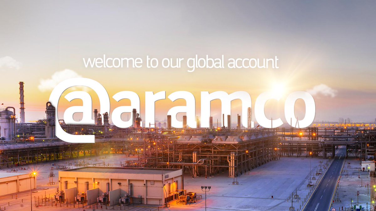 aramco's tweet photo. Welcome to the global account of Aramco, updating you with the latest news of our ventures worldwide. https://t.co/b4uqjPdn8p
