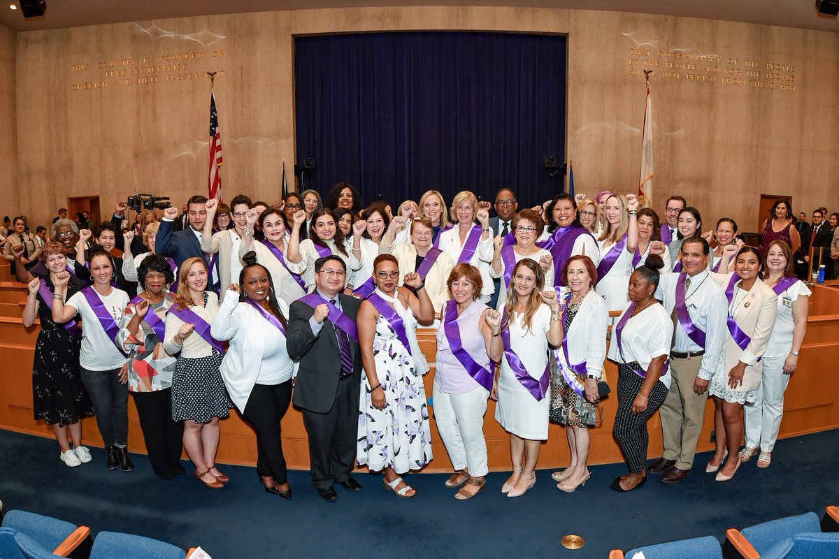 LACountyRRCC's tweet photo. Today marks 99 years since ratification of the #19thAmendment to the U.S. Constitution guaranteeing women the right to vote. #LACounty has big plans to spend the year celebrating it's 100th year. / @LACWGI @SheilaKuehl @HildaSolis @SupJaniceHahn @kathrynbarger @mridleythomas https://t.co/ixpwwvRn51