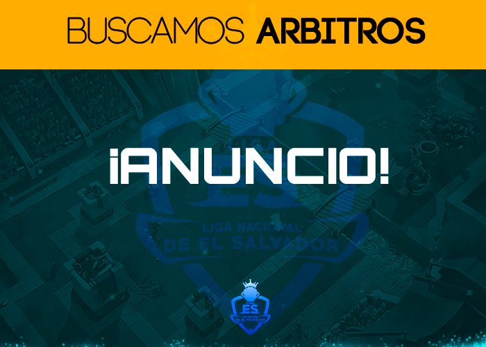 📢Estamos en busca de árbitros para la primera edición.

Requisitos:
-Ser responsables
-Tener disponibilidad horaria