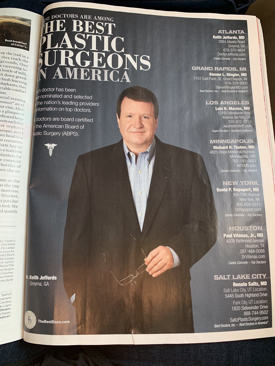 ZipperlyM's tweet photo. On the flight home from #GRCcatecholamines I happened to flip through @InsideSKY, only to come across a bunch of men featured as โAmericaโs best doctors.โ
We need to do better.
#WomenInMedicine #WomenInSTEM #AddWomen https://t.co/n7VuTKFCPp