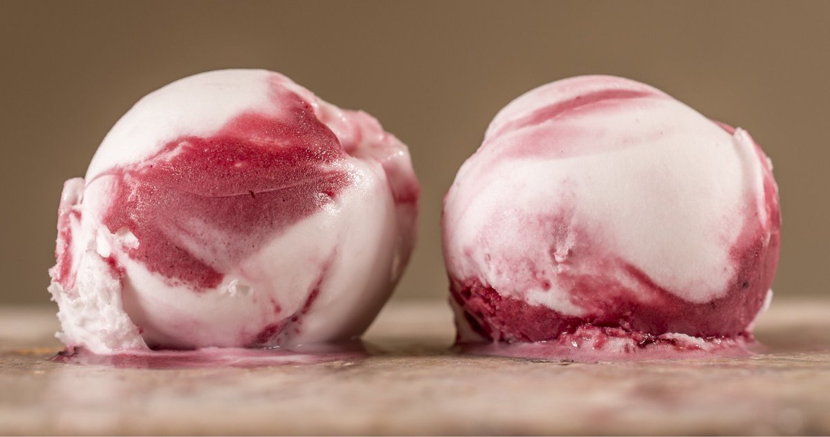Elderflower&amp;Blackcurrant Sorbet in the Making! Scoop Down Deep for that Real Molton Taste! #devon
