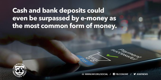 IMFNews's tweet photo. Digital forms of money are increasingly in the wallets of consumers as well as in the minds of policymakers. What are the benefits and risks likely to emerge from the rise of #DigitalMoney ? https://t.co/Fvkvbdtn9b #Fintech https://t.co/zb8NFchGF9