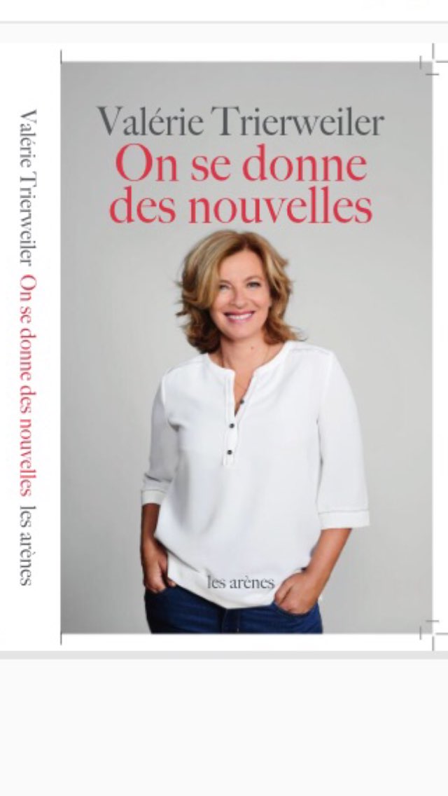 valtrier's tweet photo. Et si on se donnait des nouvelles ? Je suis heureuse de vous présenter la couverture de mon prochain livre qui paraîtra le 25 septembre aux éditions #lesarenes. À très vite. @ParisMatch https://t.co/uOzrYmwbUB