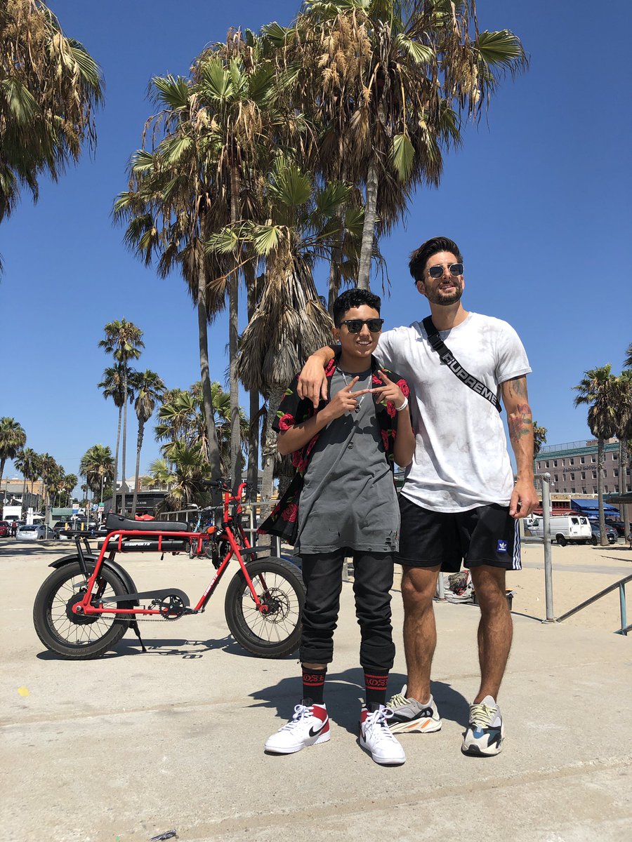 Jessewelle's tweet image. Such an honor to be Jesus wish with @MakeAWish laced him up in Rose Ave. gear rode bikes. Jesus asked me who inspired me.I want to change my answer to you Jesus. All you been thru and how strong you are..to over come and have such positive attitude towards life inspires me