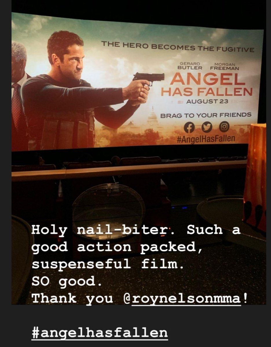 roynelsonmma's tweet photo. Last night there was plenty of action! 
@angelhasfallen Movie Premiere 
With yiur host @roynelsonmma 
Go see it August 23 
#goodtimes #goodmovie #goodfans https://t.co/5mGdEQnoy0