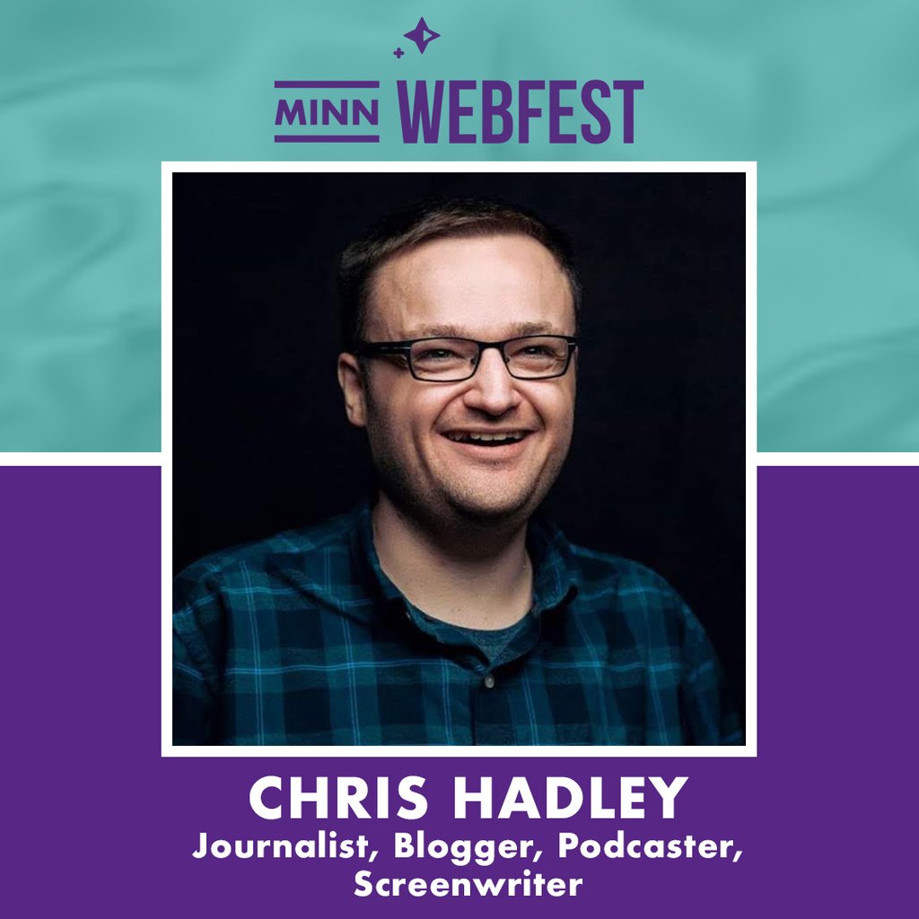 #MNWebFest is excited to announce that CHRIS HADLEY (<a href="/filmwritr4/">Chris Hadley</a>) is a juror for #MNWebFest2019!⁠

Hadley is a journalist for web series news site Snobby Robot. He hosts the indie film interview podcast 'The Viewfinder Podcast' and created the web series, 'The Late, Late News'.