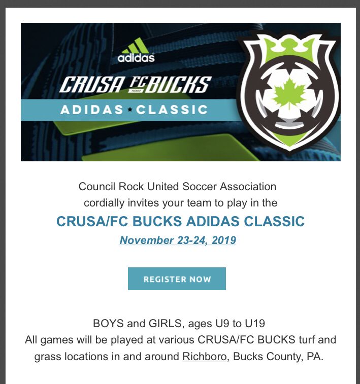 Head over to the CRUSA FC Bucks website 