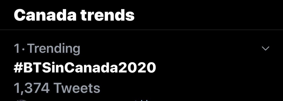 BTSxCanada's tweet photo. R u ok #BTSinCanada2020
Anyway stream Boy With Luv 🥰 https://t.co/b4pYh3R6FY https://t.co/C6I3KvuuK4