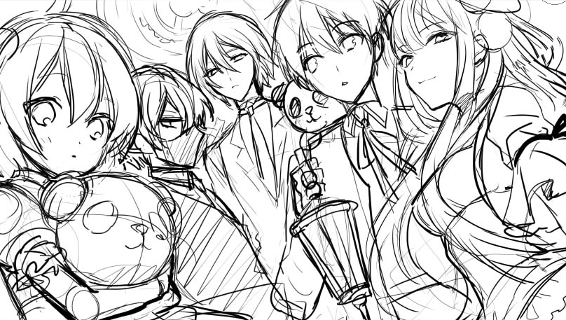 onoakihito's tweet photo. あと実はもう一案描いていたので…。
ラフで恐縮ですが掲載許可いただきました
17話と18話の扉絵大好きです…！ https://t.co/ed5udCsZE0