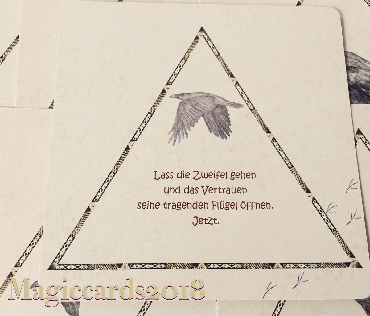 feels_the_magic's tweet photo. ✨Rabenkarten - Lass die Zweifel gehen und das Vertrauen seine Flügel öffnen. Jetzt.✨ #universum #raben #spirit #spiritualität #spirituality #oracle #oraclecards #oraclereading #oraclereader #dailycard #dailyreader #dailyreading #feelings #feel #selflove #selbstliebe #karma https://t.co/USoLbv8ndT