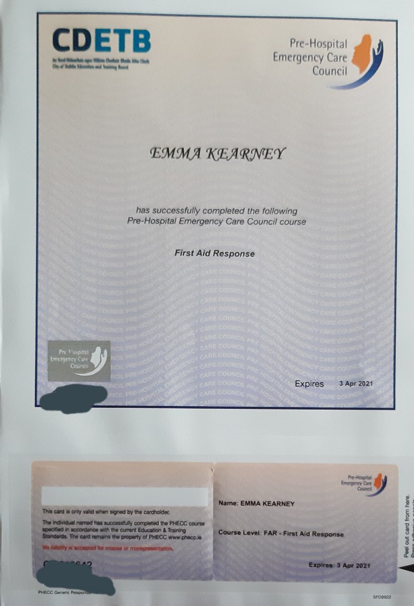 SunshineEmz's tweet photo. Throughly enjoyed participating in the #FirstAidResponder course in Ballyfermot @CityofDublinETB ... Its a great course by @PHECC and I would urge everyone to do it
#safety #safetyinthecommunity
#safetyintheworkplace https://t.co/0SviZFApF9