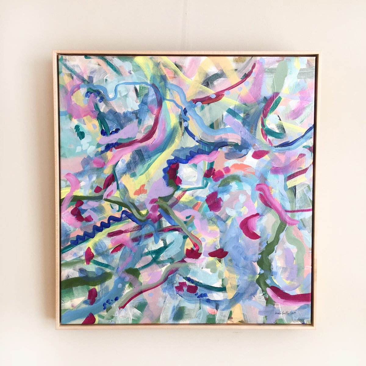 crazylines's tweet photo. New painting in the shop that will keep the summer vibes going year round. 🌺 “Raspberry Vines”
https://t.co/CbqputWFAl https://t.co/SMEK9p5tzK