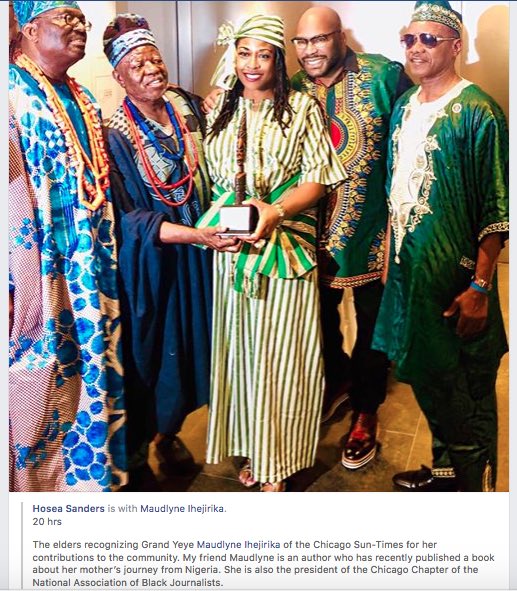 maudlynei's tweet photo. Thanx 4 sharing this beautiful photo of us from this weekend’s African Festival of the Arts/@AfricanFestChi Gala @uchicago’s Reva & David Logan Center 4 the Arts, #HoseaSanders!
What a privilege 2 B this year’s co-honoree w/U! @AIHChicago
@loganuchicago @abc7chicago @wynwincomm https://t.co/7v50nFFVaU