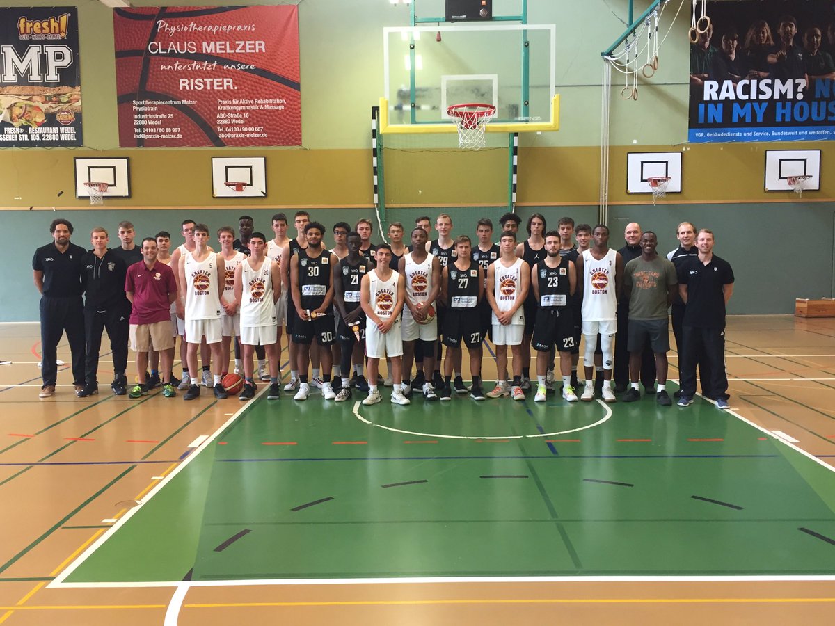 GreaterBostonAS's tweet photo. A hot start got the boys out to an early lead which they never relinquished in a convincing 66-51 win over Hamburg Pirates. @NSHS_Athletics guard Max Aicardi, @LowellCatholic forward Caleb Scott, and @waylandhoops forward Jack Melvin made critical contributions on both ends. https://t.co/DlYC6guAs2