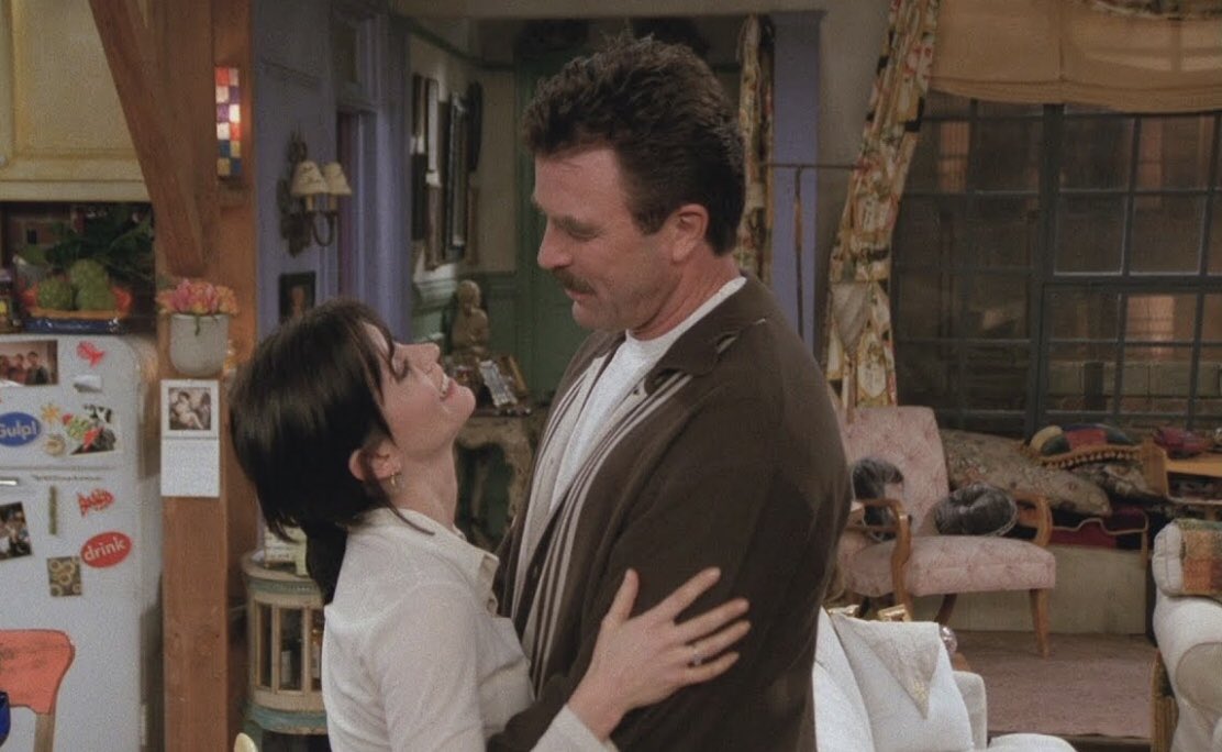 rachelmallen_'s tweet image. my toxic trait is being attracted to friends-era tom selleck