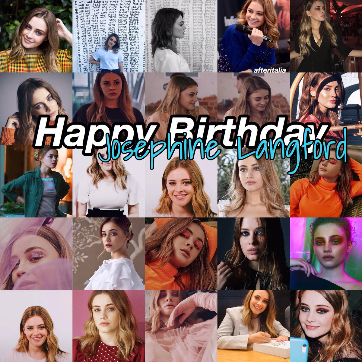 AfterItaly's tweet photo. Tanti auguri alla nostra Tessa, ad una grande attrice e una persona meravigliosa e genuina: Josephine Langford che oggi compie 22 anni 🎉🎉💜 https://t.co/AimwAal7I4