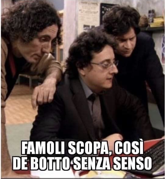 alesscotto88's tweet photo. @bravimabasta Di Battista, Beppe e Di Maio mentre decidono le sorti del Paese... #debotto https://t.co/ILYUv44g6h