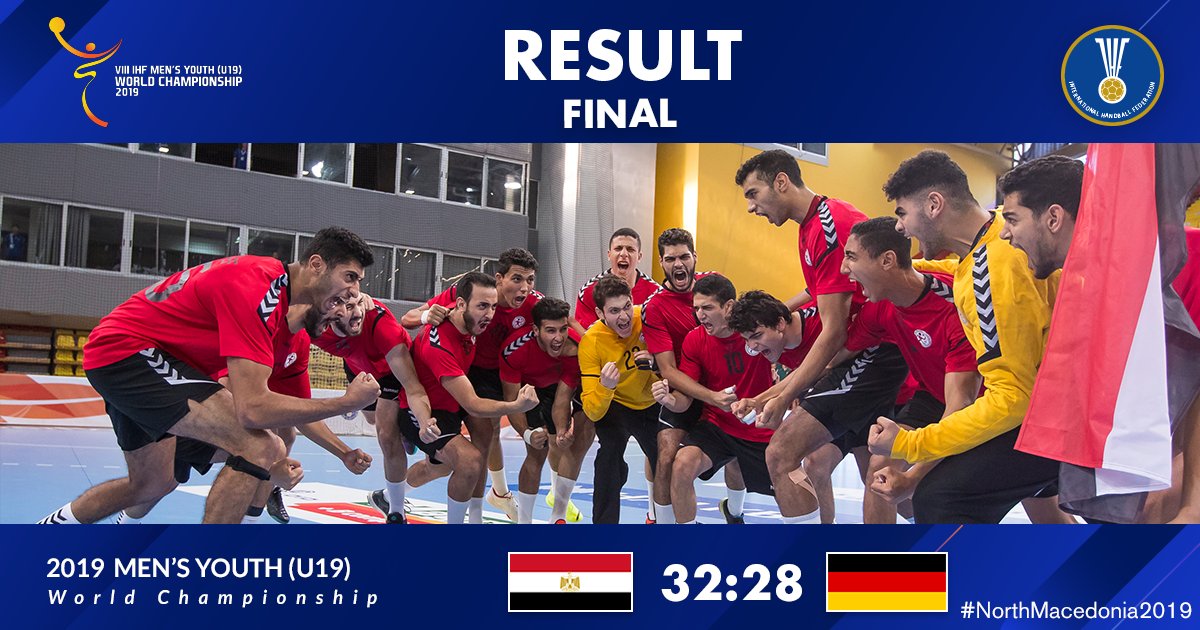 International Handball Federation on Twitter: "Egypt are the champions! become the first team from Africa to take the Youth World Championship title with a powerful win, while @DHB_Teams secure their first