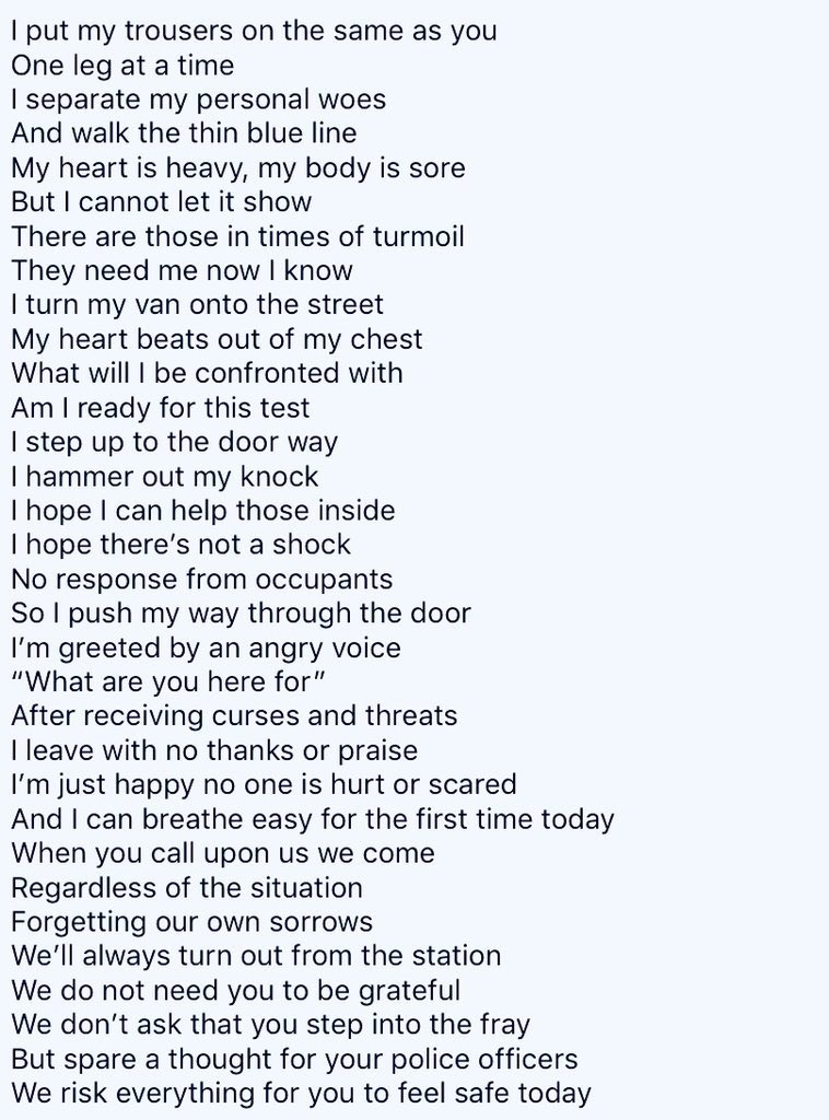 Police Officer Poems