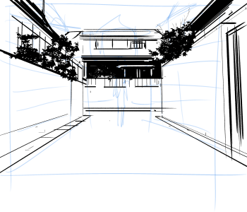 今日半蔵さん(@Hanzow_T)とディスコードでお話しててその時背景について色々教えてもらいました。
わし「例えばこんなラフがあったらもう描けるの?(1枚目
両者カキカキ5分後
半蔵さん「これ位で一旦先生に見せます(2枚目
わし「えっわしこんなんやねんけど(3枚目 