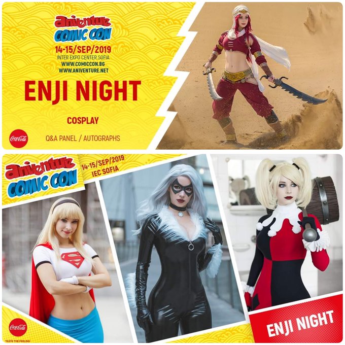 Hey guysss! I'm going to be a cosplay guest this September in Aniventure ComicCon 🙌☺️ I'm not sure how