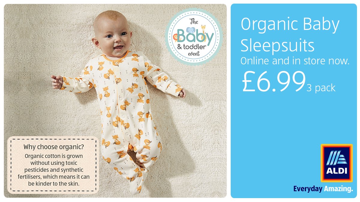 aldi baby sleepsuits