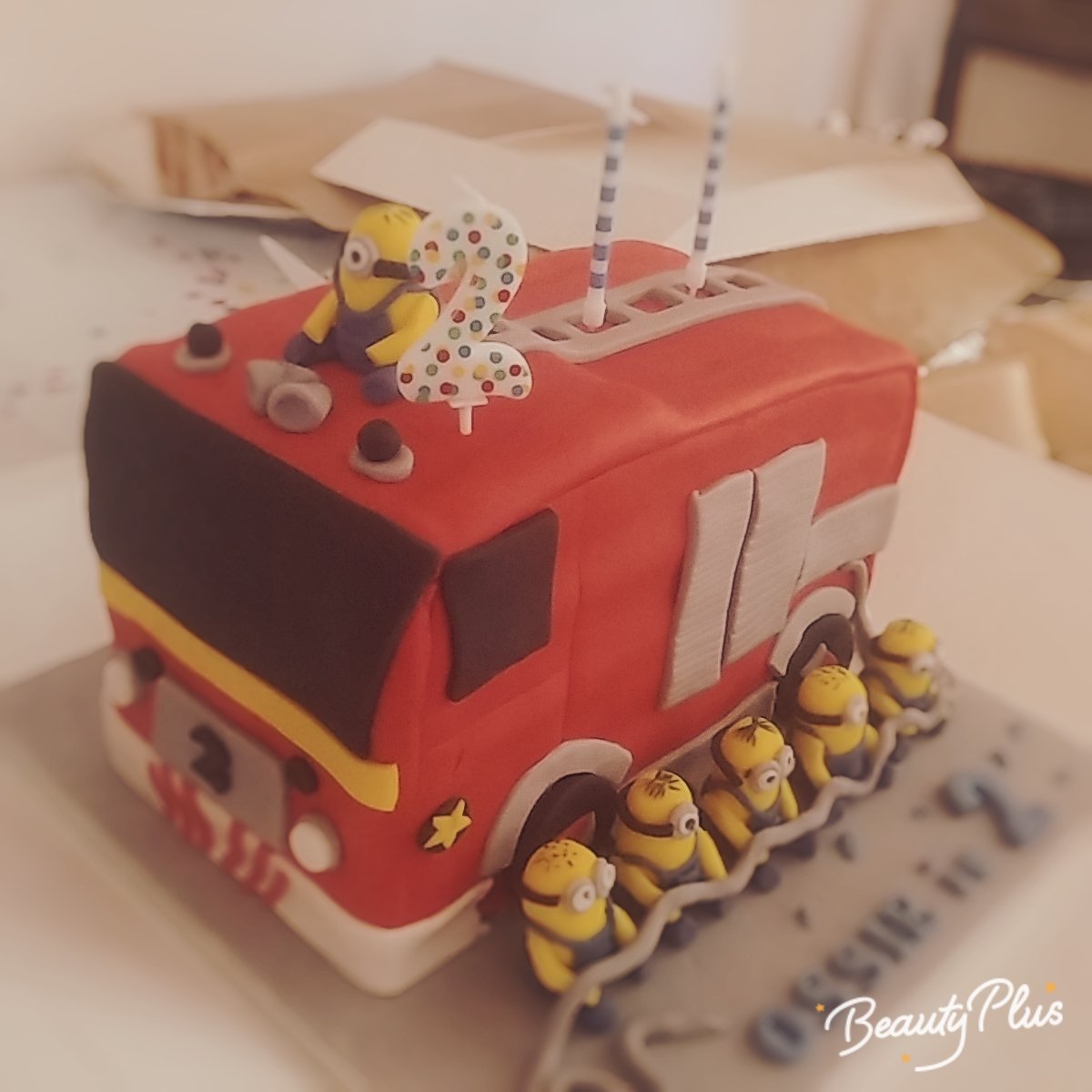ShaunRees9's tweet photo. Happy birthday to my little firefighter ossie , 2 today, how the time has flown by!!! Even managed to call back at the birthday party on the way back from a shout, made his day!! A massive thank you to my wife and best friend @HollieM48578399 for bringing him into the world 😘🚒 https://t.co/5uBJoqHBoE