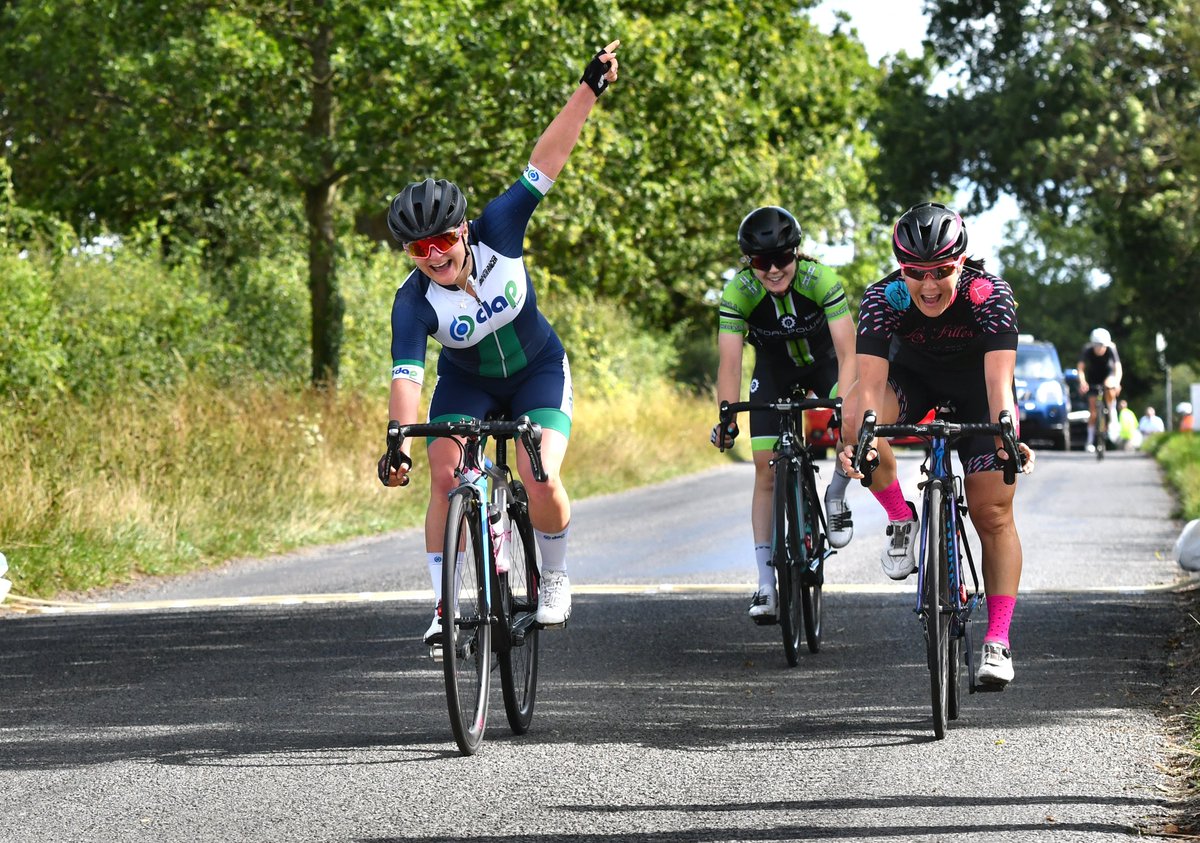 Cyclopunk's tweet photo. @FrankieHall04 wins the 2019 CC Sudbury #WomensCycling Road Race https://t.co/m9GbtonMGN