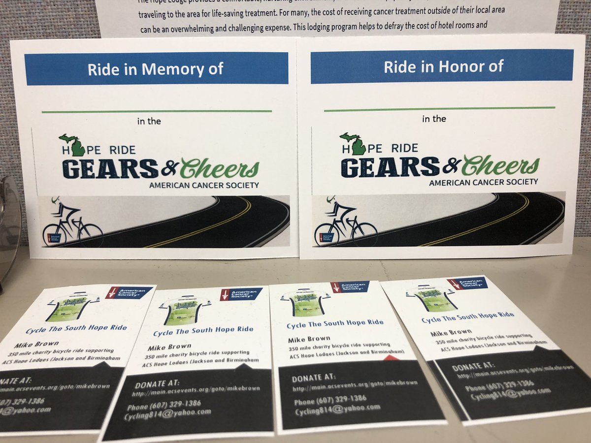 ForestGump814's tweet photo. @realDonaldTrump I’d be honored to add a name on a card for you and to and place their name on my bicycle in support of ACS Hope Lodges as I bicycle from Jackson,MS to Birmingham, AL... One Hope Lodge to another. https://t.co/qeAc9B90Cd