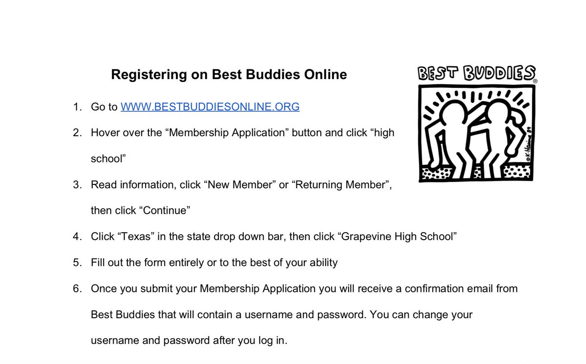 🎉🎉if you didn’t get a chance to sign up for best buddies at mustang round up here is the how to form! We are so excited for all of new and old members to join us this year! 🎉🎉 
bestbuddiesonline.org